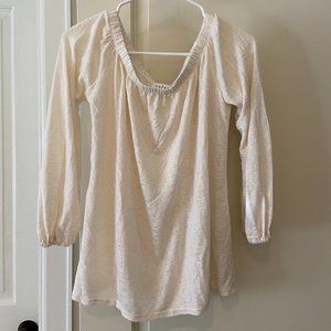 Velvet off-the-shoulder tee